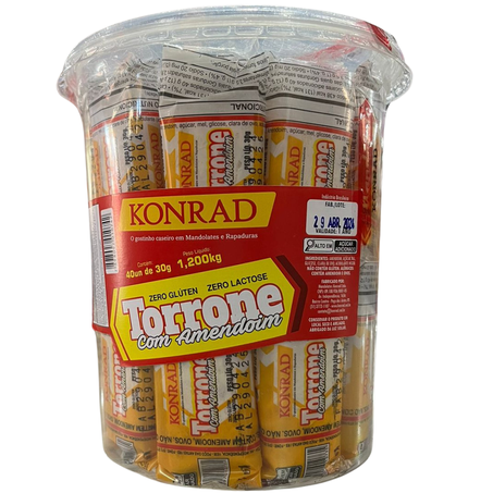 Torrone konrad com amendoim 30g pcc/40un