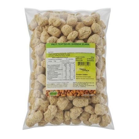 PROTEINA TEXTURIZADA DE SOJA GROSSA CLARA 500G