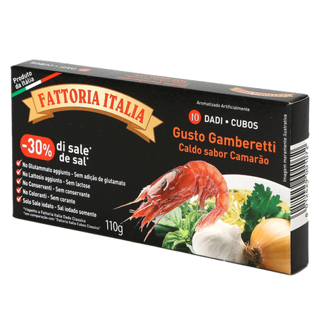 Caldo Fattoria Italia Top Quality Sabor Camarão 110g
