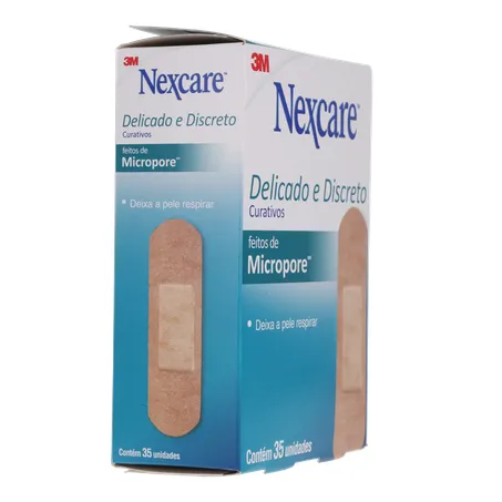 Curativo nexcare micropore caixa com 35 unid 360-30
