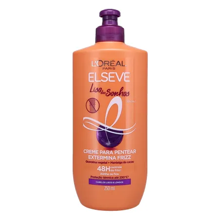 Creme para Pentear L'oréal Paris Elseve Liso dos Sonhos Extermina Frizz Frasco 250ml 360-0