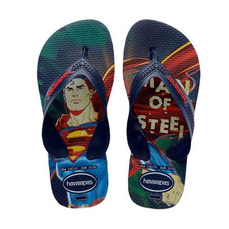 SAND HAVAIANAS KIDS MAX HEROIS INAT AZUL IND 31/2
