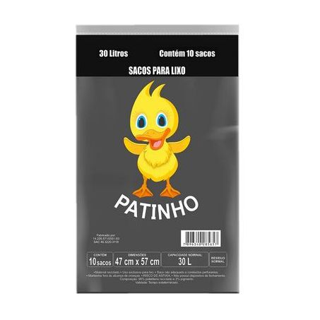 Patinho-saco lixo 30l