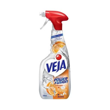 MULTIUSO VEJA POWER FUSION LARANJA GAT. 500ML