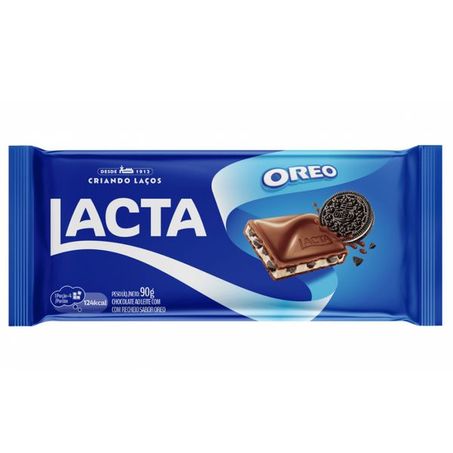 Choc Barra Lacta Recheado 90g Oreo
