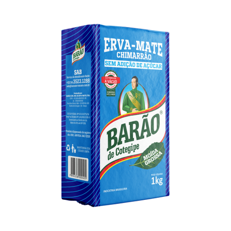 ERVA MATE BARÃO MOÍDA GROSSA VÁCUO 1KG