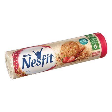 BISCOITO INTEGRAL MORANGO & CEREAIS NESTLÉ NESFIT