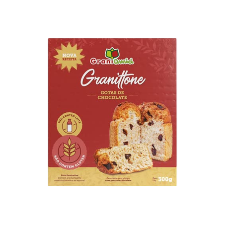 Panettone de Gotas de Chocolate Grani Amici 300g