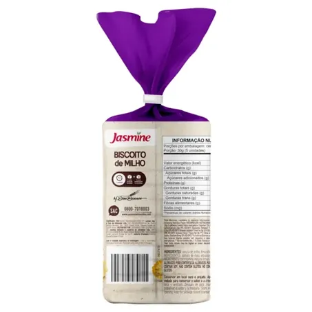 BISCOITO DE MILHO SEM GLÚTEN 130G - JASMINE 360-1