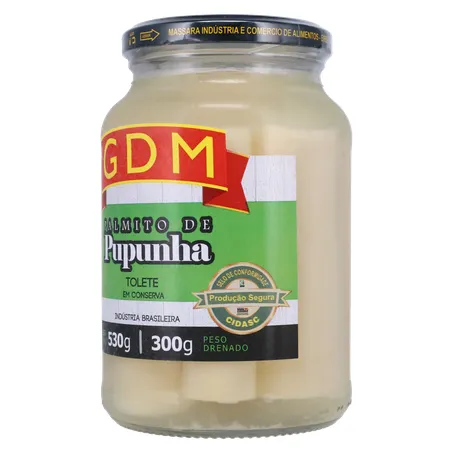 Palmito gdm pupunha tolete 300g 360-4