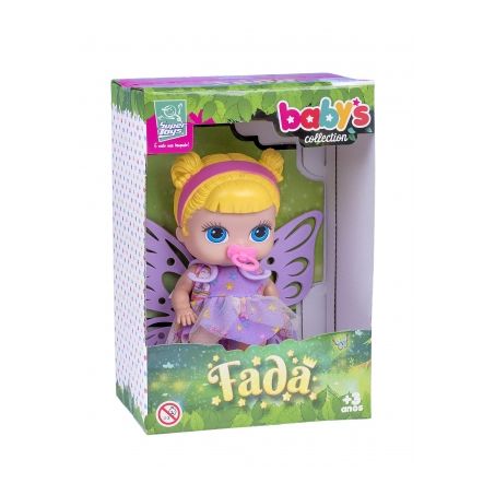 BRINQ BONECA BABY COLLEC SUPER TOYS MINI FADA LOIR