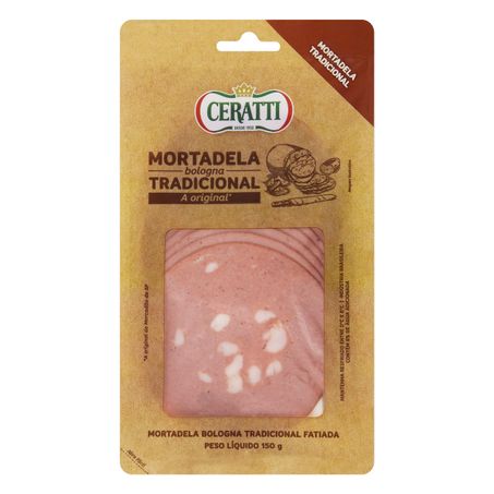 MORTADELA BOLOGNA FATIADA TRADICIONAL CERATTI
