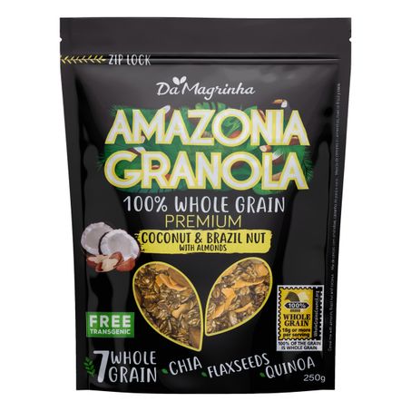 GRANOLA INTEGRAL COCONUT & BRAZIL NUT DAMAGRINHA AMAZÔNIA PREMIUM