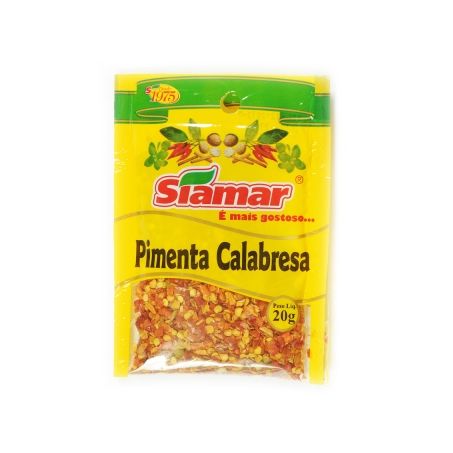 Especiarias Pimenta Calabresa Siamar Embalagem 20G