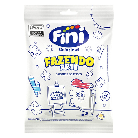 Bala de Gelatina Fini Fazendo Arte 80G